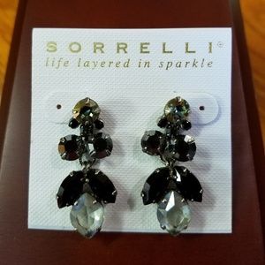 Sorrelli Hematite & Onyx Swarovski Crystal Earri